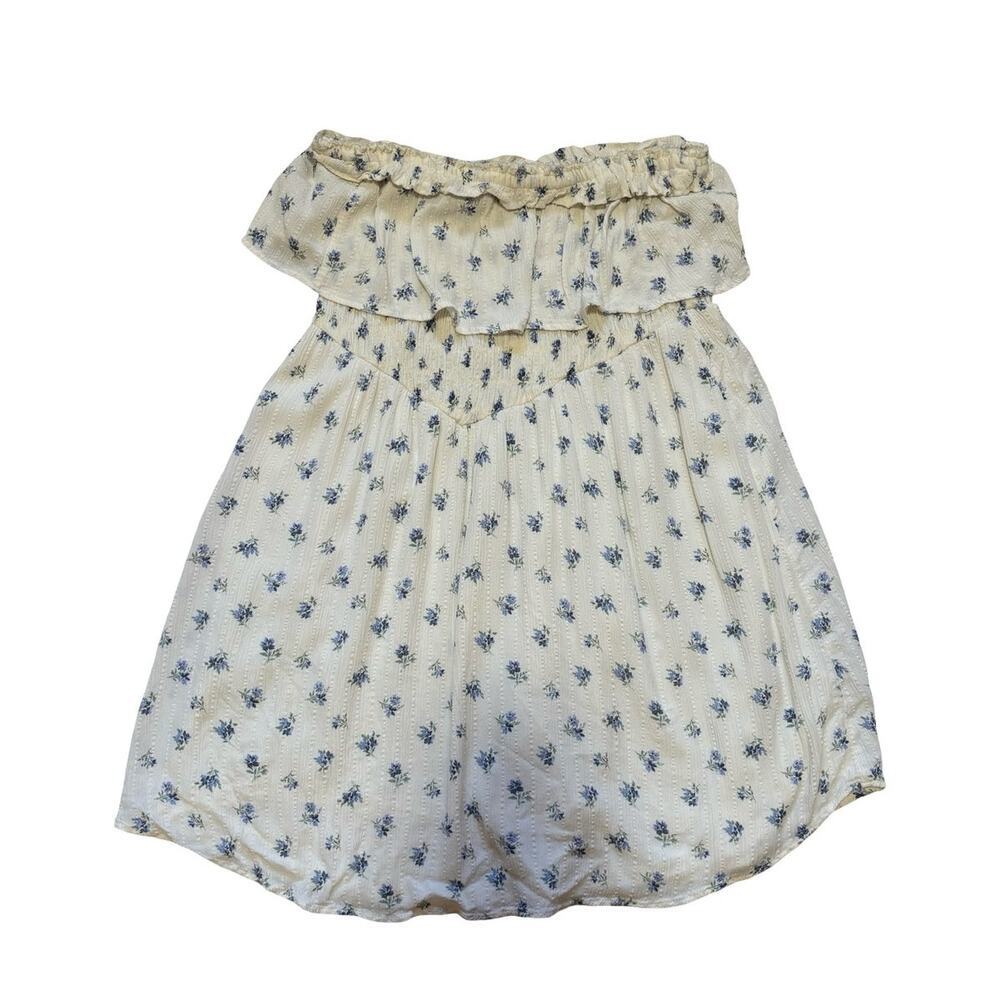Summer Sale ☀️ American Eagle Cream Off Shoulder Floral Mini Dress Size Small